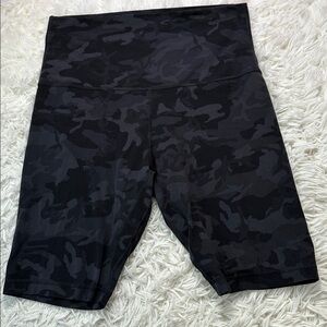 Lululemon Align Super High Rise Short *10" Heritage 365 Camo Deep Coal Multi